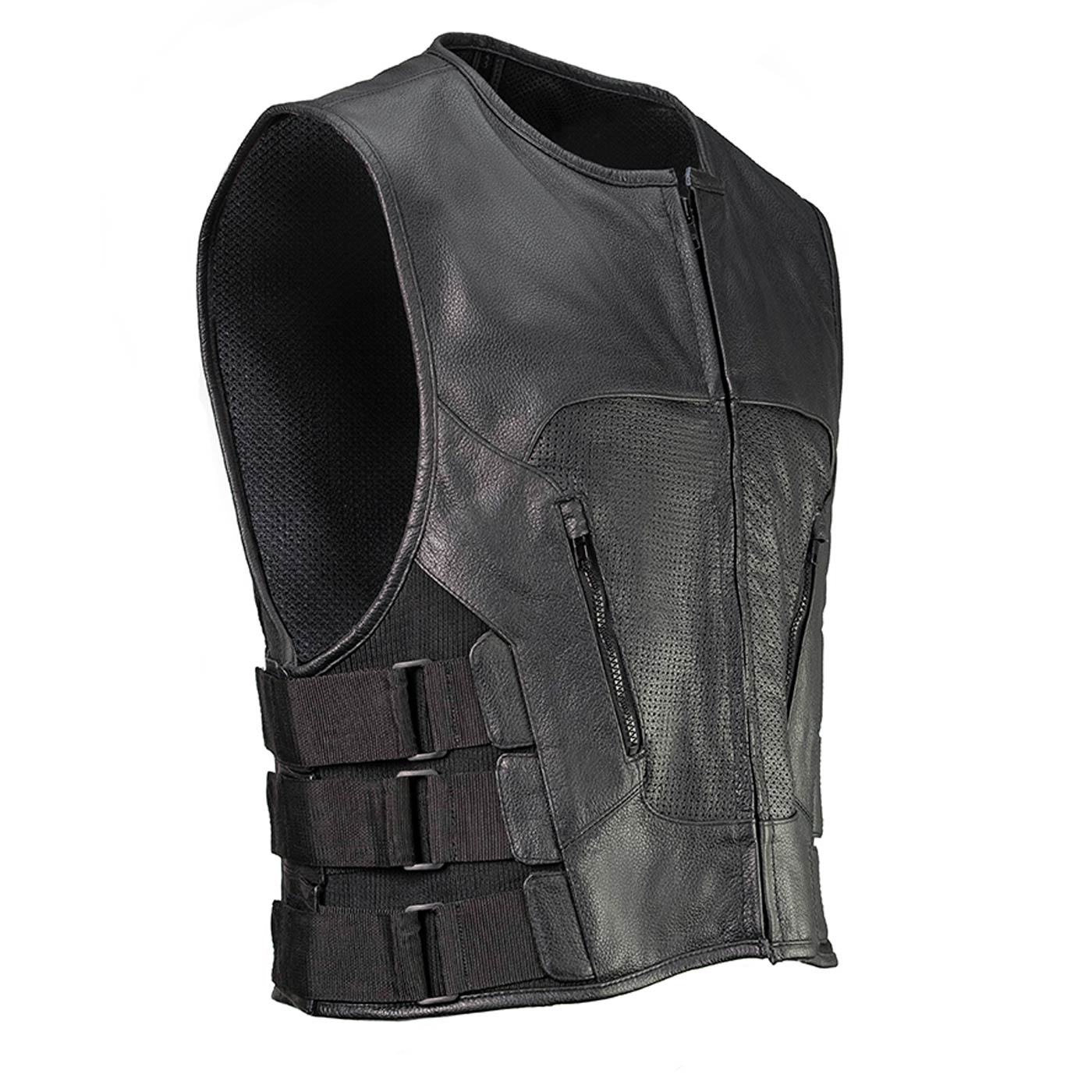 Milwaukee Leather LKM3786 Men's Swat Style Black Leather