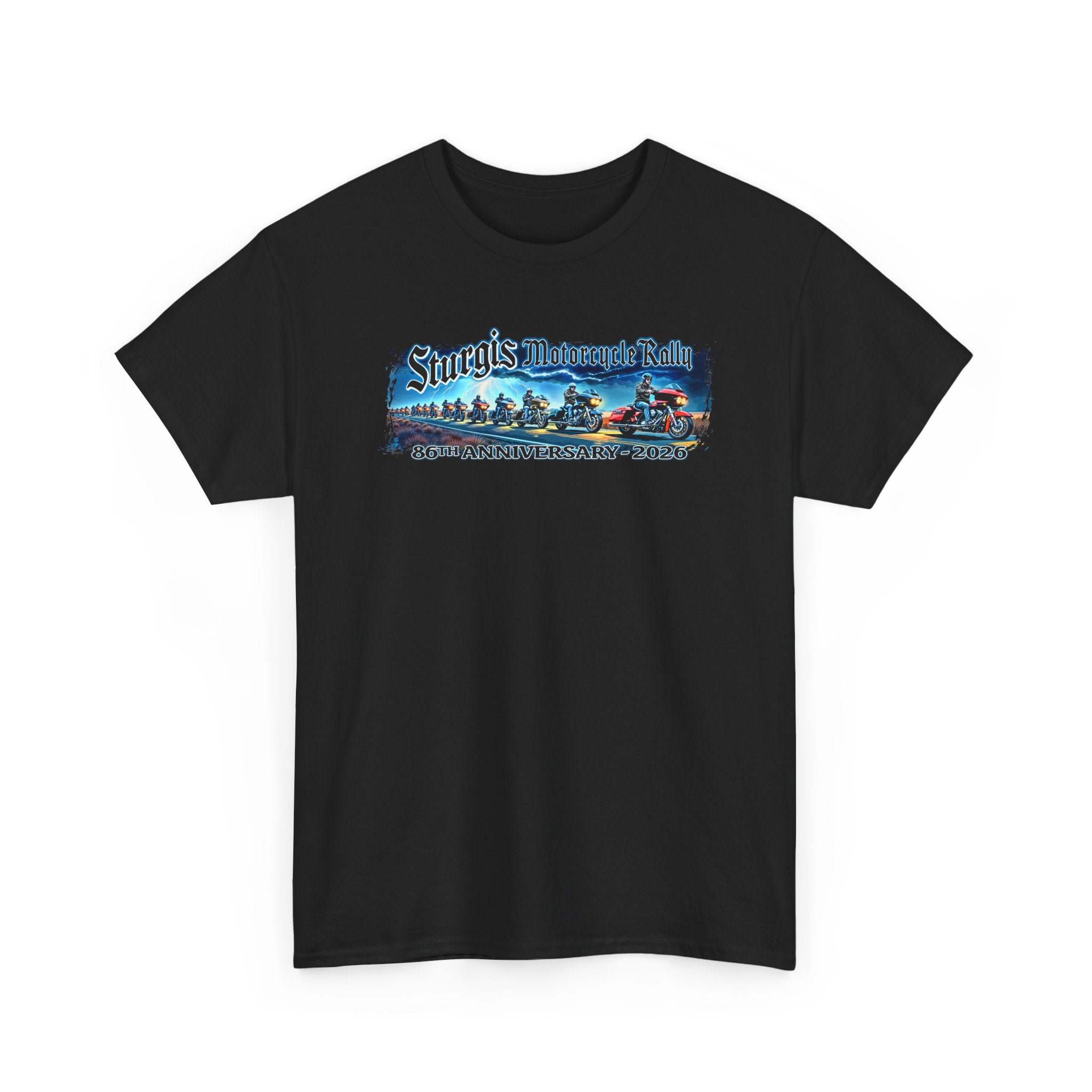 2026 Sturgis Motorcycle Rally Eagle Storm Mens Black T-Shirt GMX