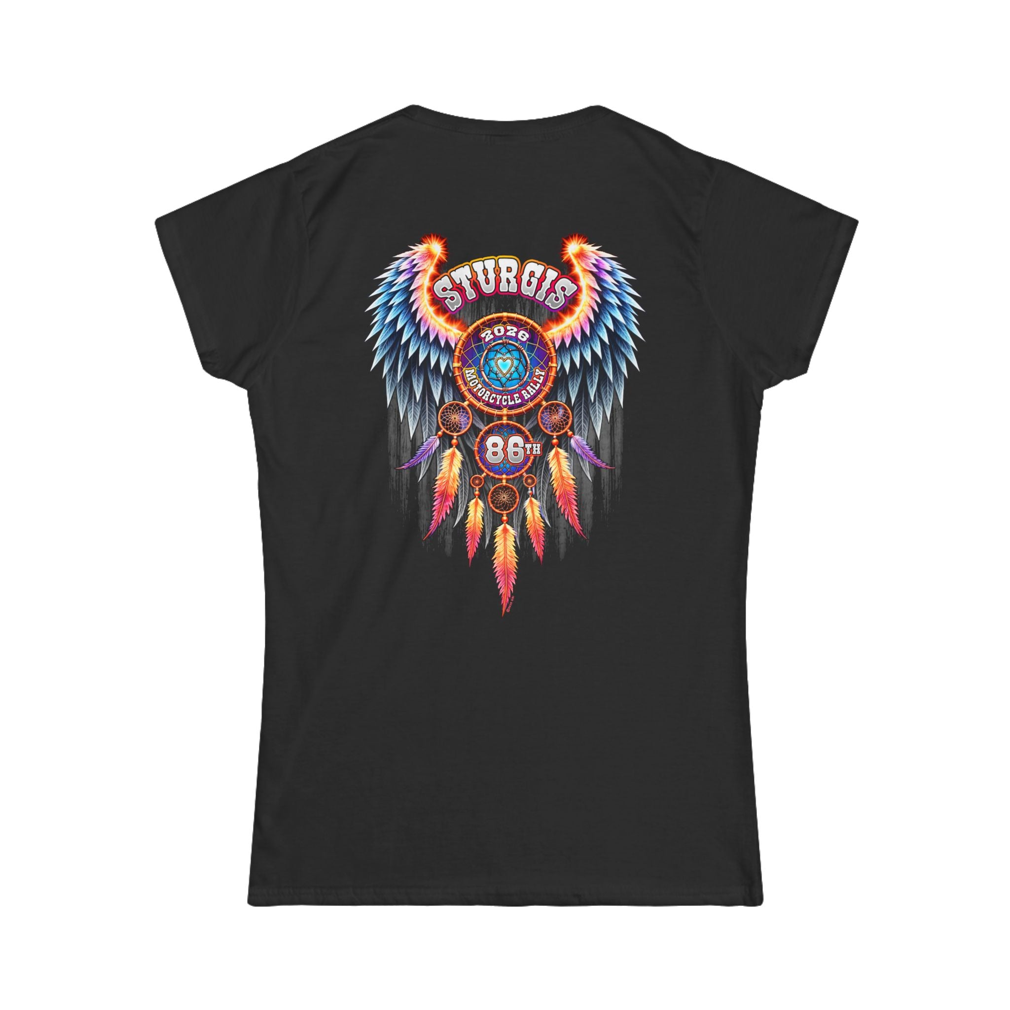 2026  Sturgis Motorcycle Rally  Dream Catcher Ladies Black T-Shirt GMX