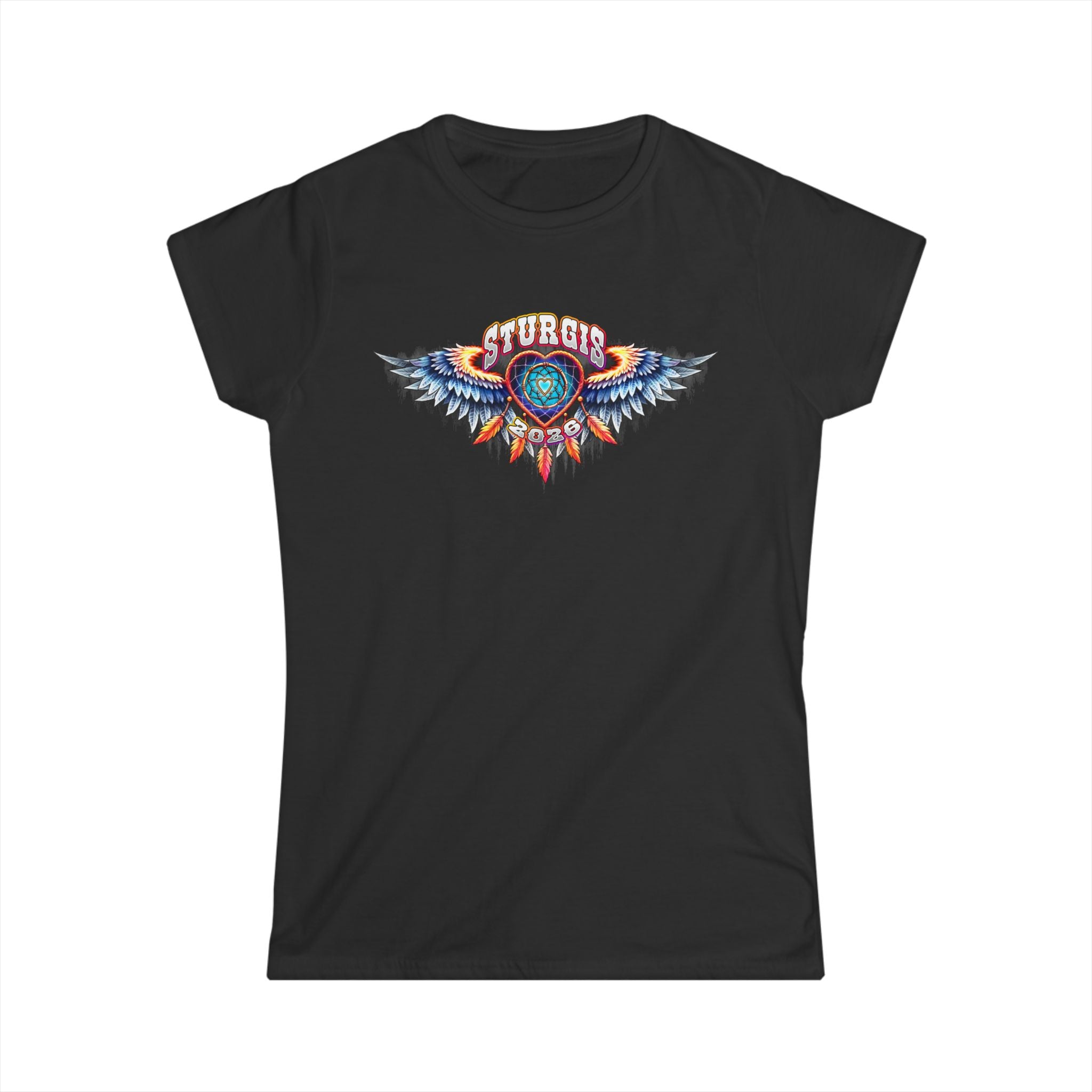 2026  Sturgis Motorcycle Rally  Dream Catcher Ladies Black T-Shirt GMX