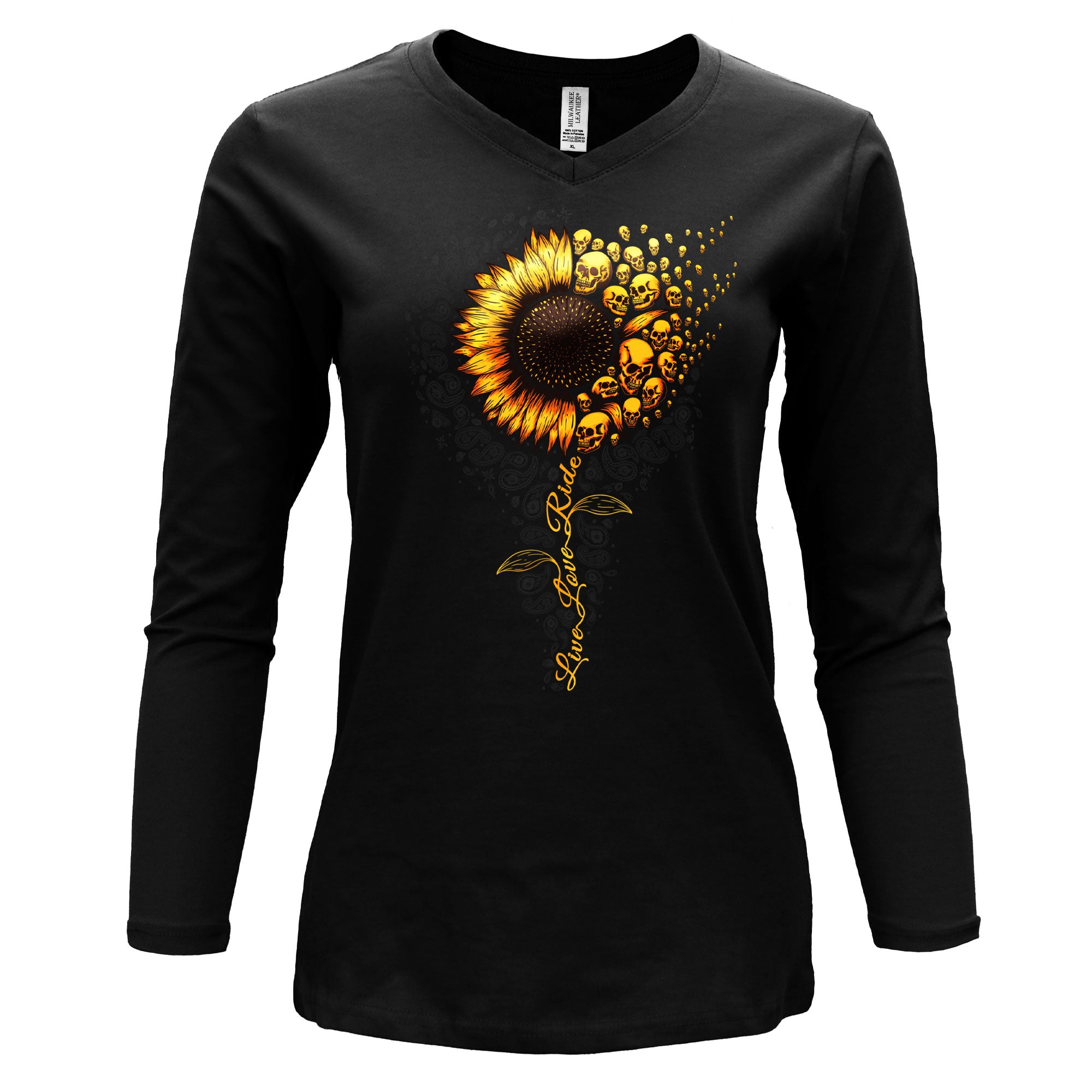 LS V SUNFLOWER SKULLS – Hot Leathers