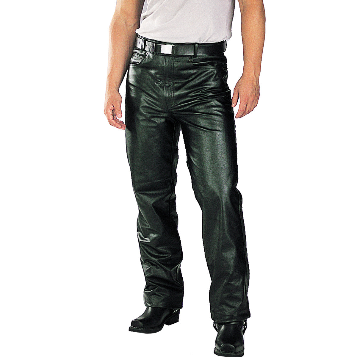 Milwaukee Leather LKM5716 Men's Classic Black Premium Leather