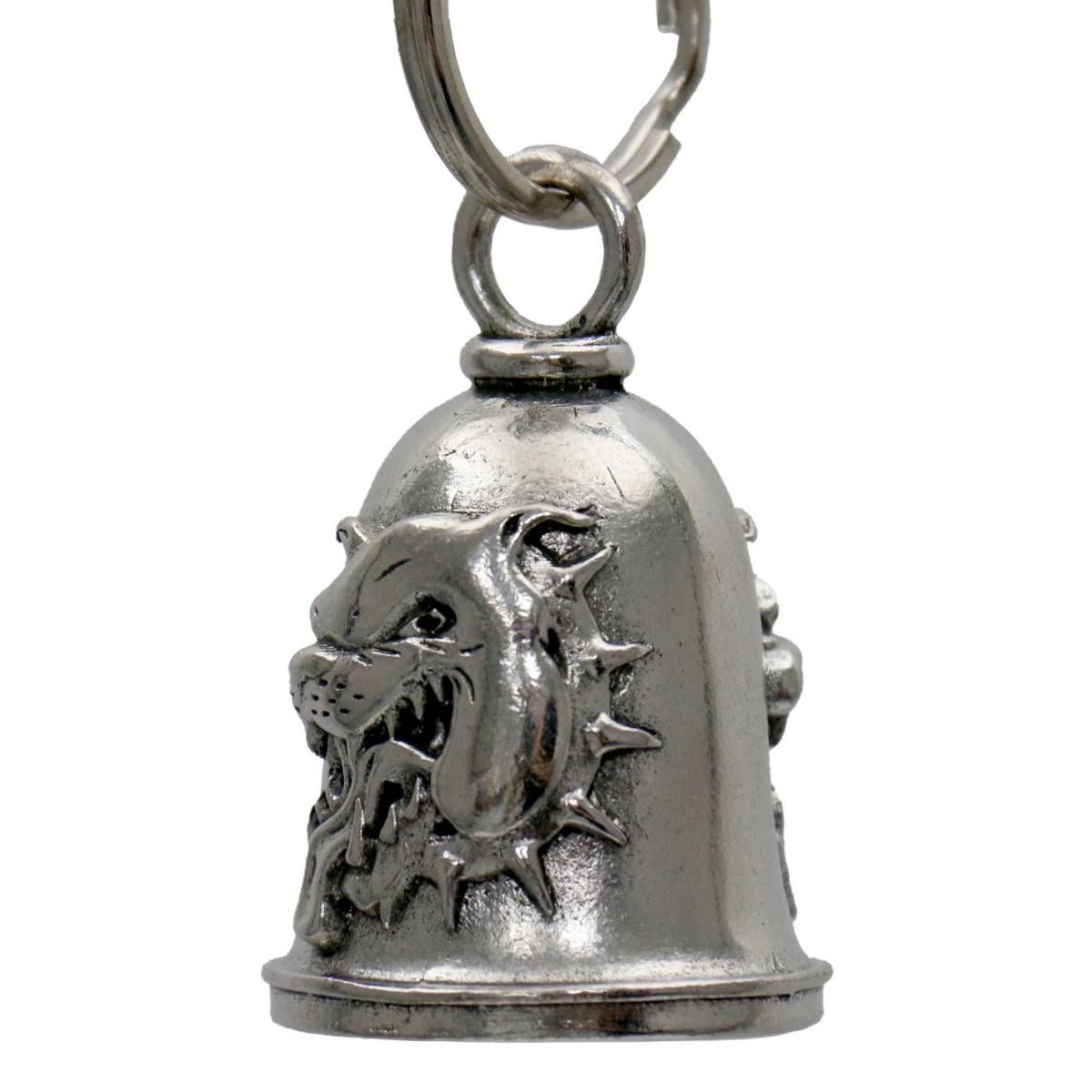 Milwaukee Leather MLB9082 Bulldog Motorcycle Good Luck Bell w/ Key Ring-Key Chain Accessory for Bikers