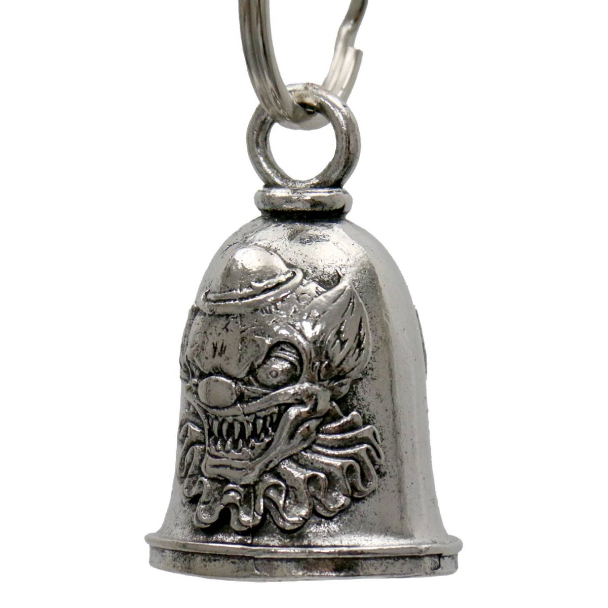 Milwaukee Leather MLB9113 Killa Clown Motorcycle Good Luck Bell w/ Key Ring-Key Chain Accessory for Bikers