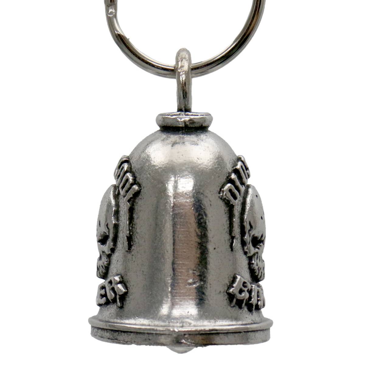 Milwaukee Leather MLB9126 Old School Biker Motorcycle Good Luck Bell w/ Key Ring-Key Chain Accessory for Bikers