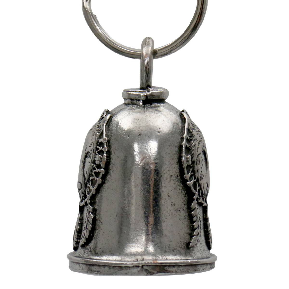 Milwaukee Leather MLB9154 Wolf Dream Motorcycle Good Luck Bell w/ Key Ring-Key Chain Accessory for Bikers