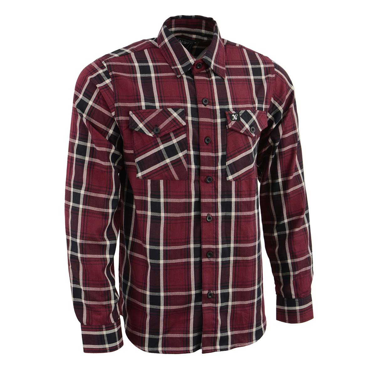 Milwaukee Leather MNG11640 Men's Flannel Plaid Shirt Maroon Black and White Long Sleeve Cotton Button Down Shirt - 3X-Large Milwaukee Leather MNG11640 Men's Flannel Plaid Shirt Maroon Black and White Long Sleeve Cotton Button Down Shirt - 3X-Large