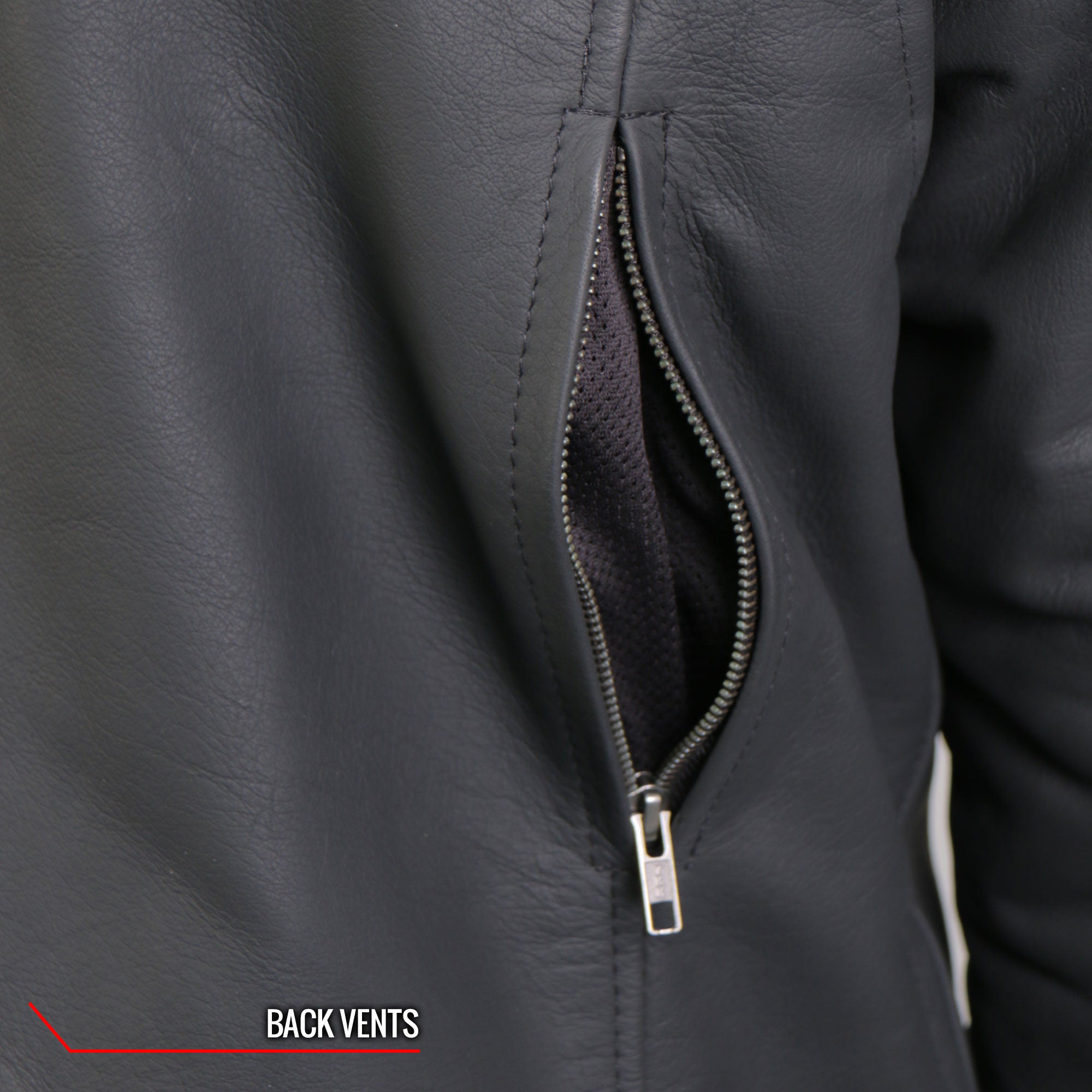 Hot Leathers JKM2002 Menâs Black Biker âReflective Skull' Printed Leather Motorcycle Jacket with Concealed Carry Pockets