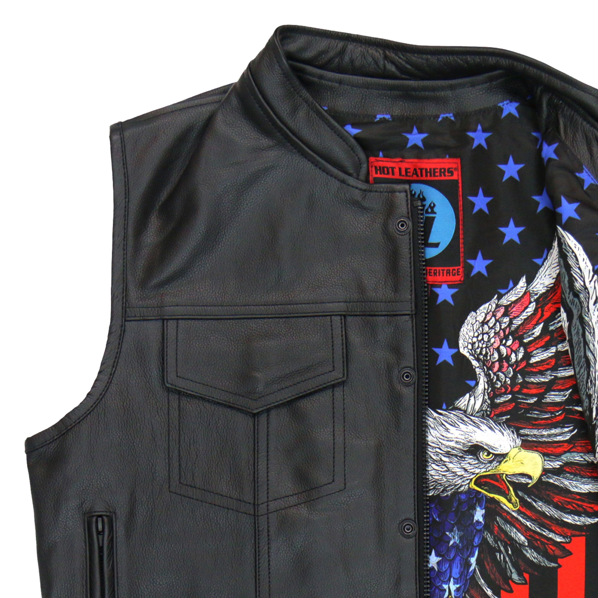  COHEALI 4 Pcs Stars and Stripes Motorcycle Vest
