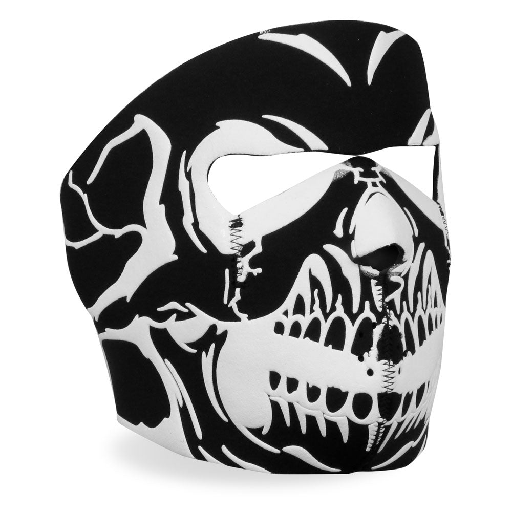 face masks for motorcycle helmets Hot Leathers FMA1028 Face Mask Puff Ink Skull