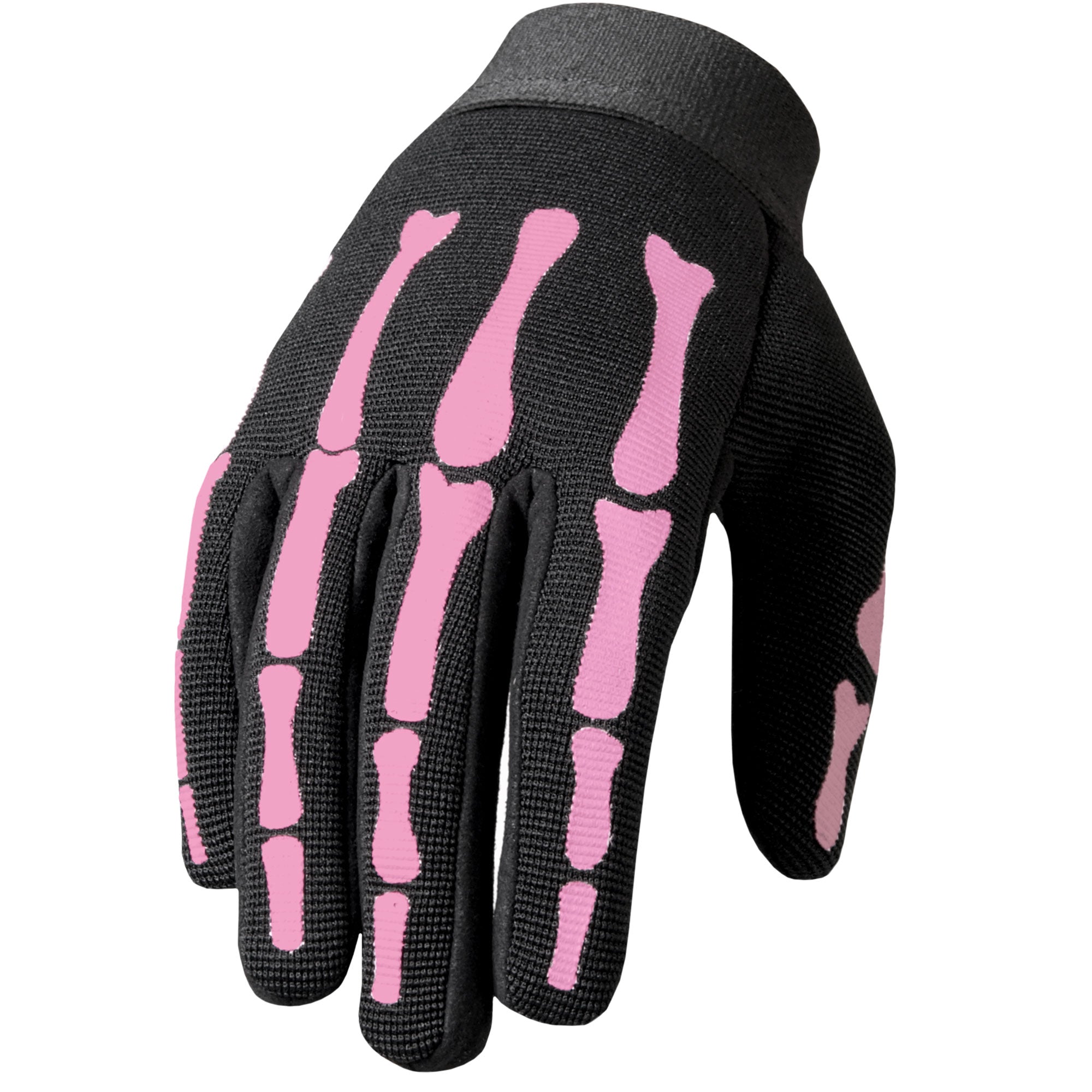 bicycle mechanic gloves Hot Leathers Pink Skeleton Ladies Mechanics Gloves