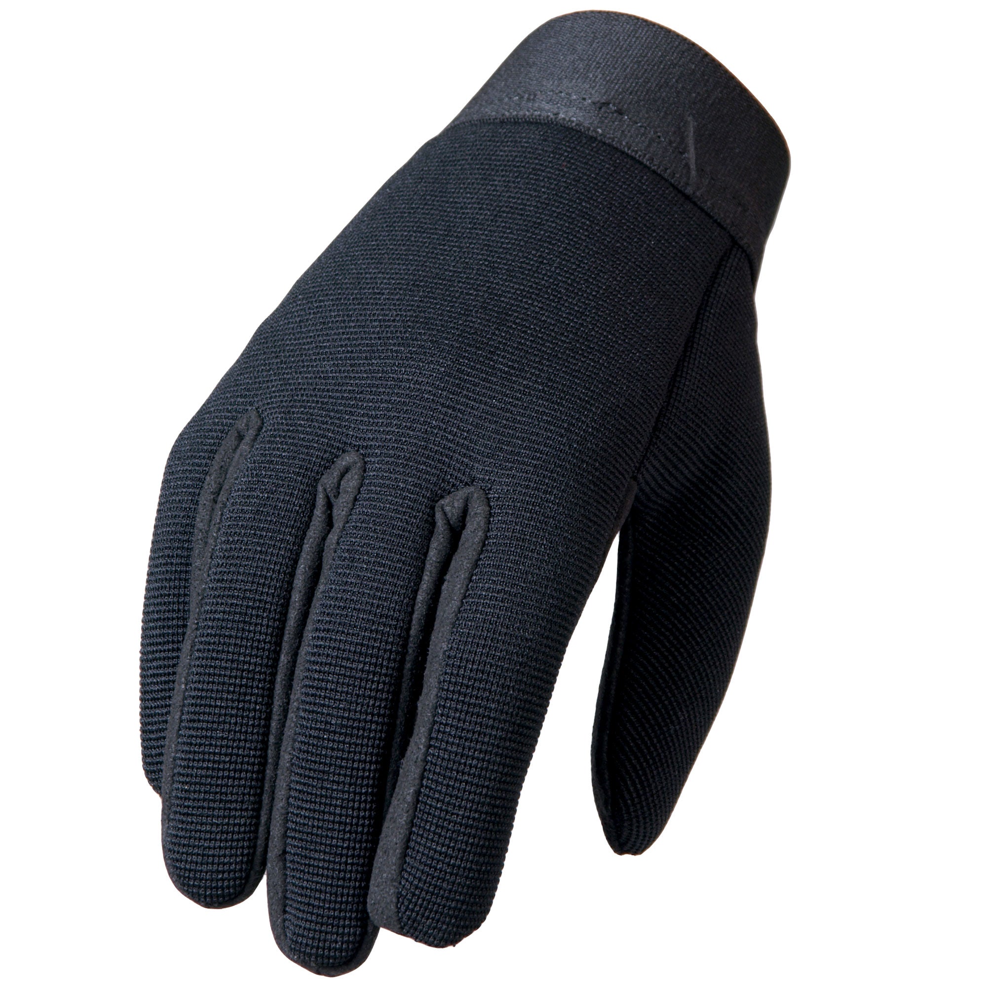 Hot Leathers Plain Black Mechanics Gloves