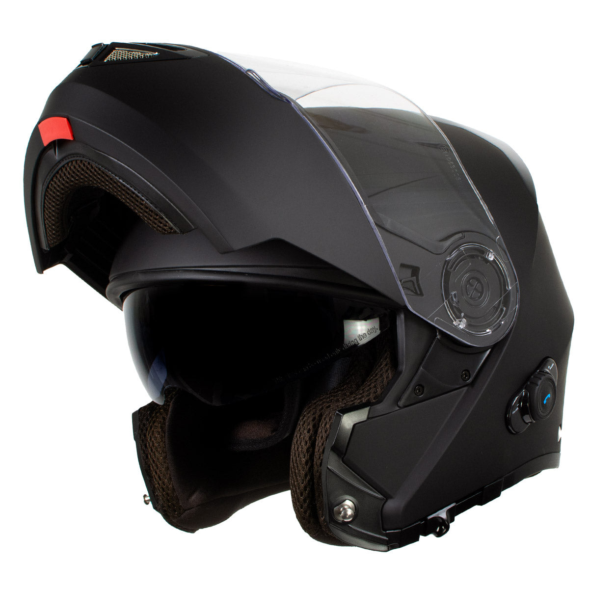 Milwaukee Helmets H7005 Flat Black Mayday Modular Full Face Wireless M Milwaukee Helmets H7005 Flat Black Mayday Modular Full Face Wireless M