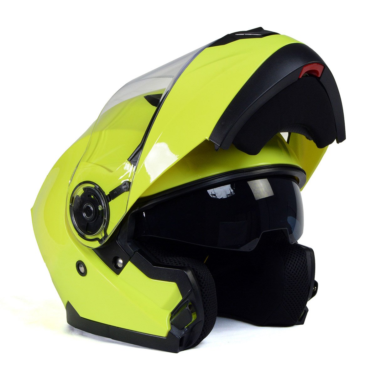 bike helmets meijer Milwaukee Helmets MPH9819DOT Breeze Green Advanced Motorcycle Modular Helmet Biker w/ Drop Down Visor