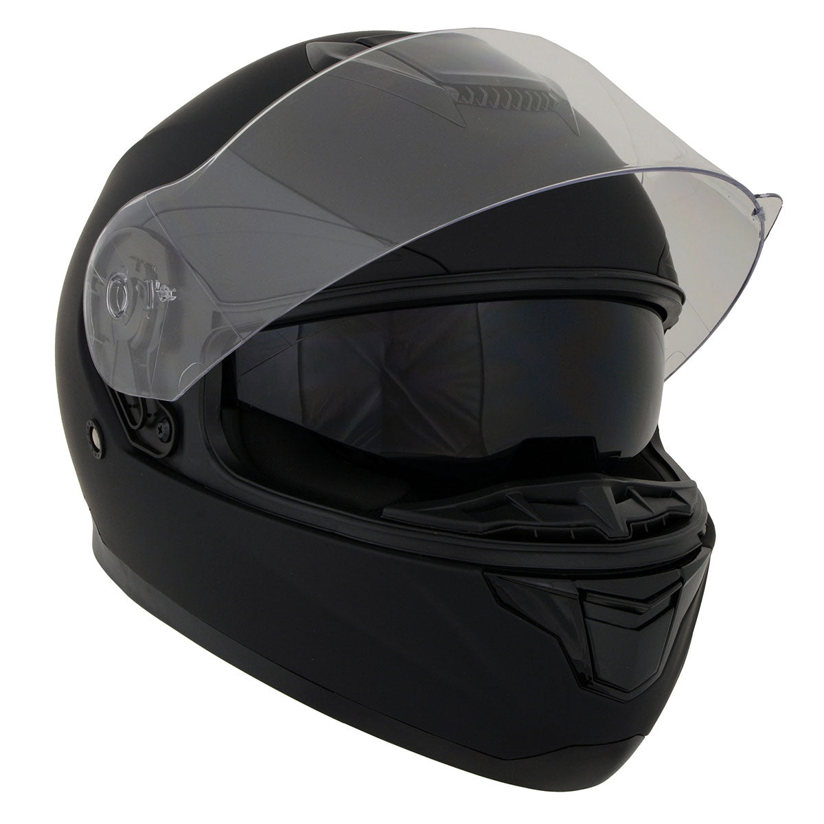 Milwaukee Helmets MPH9835DOT Sweeper Flat Black Advanced Motorcycle Full Face Helmet Biker w/ Drop Down Visor Milwaukee Helmets MPH9835DOT Sweeper Flat Black Advanced Motorcycle Full Face Helmet Biker w/ Drop Down Visor