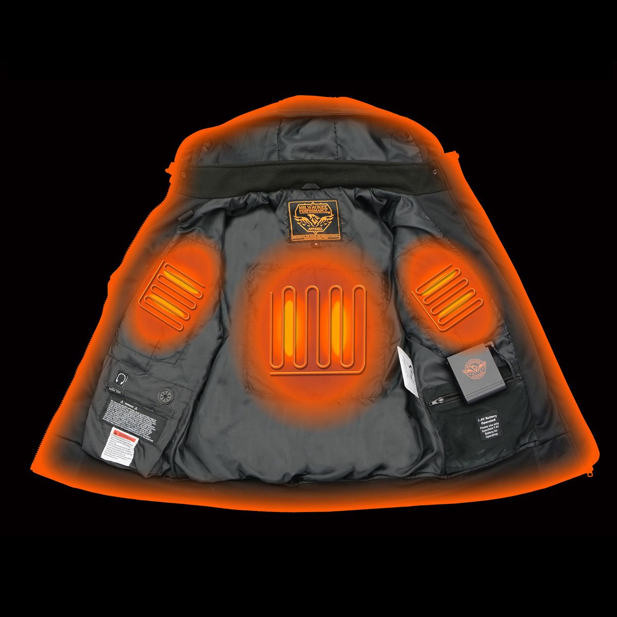 Milwaukee Performance MPL2761SET Women's Black 'Heated' Soft Shell Hooded Heated Jacket (Battery Pack Included)