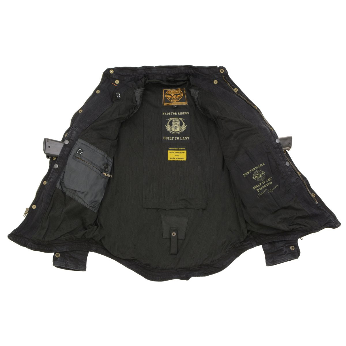 Milwaukee Performance MPM1620 Men's Armored Denim Biker Shirt with Aramid® by DuPont⢠Fibers