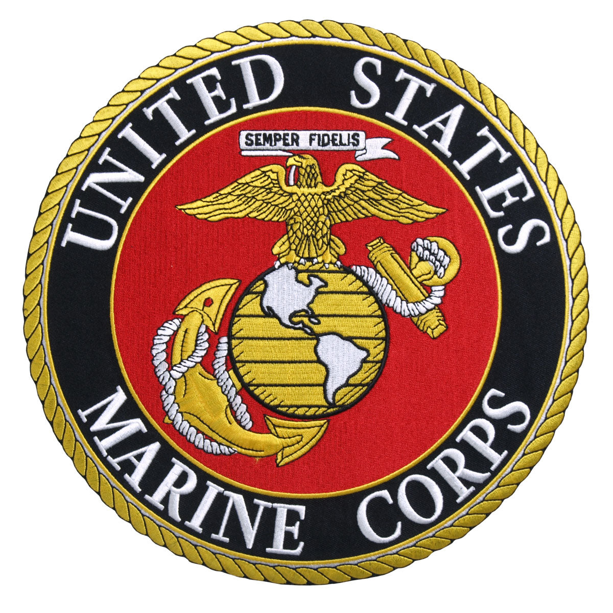 USMC Logo Leather Neck 3 Patch - Marine Corp Patches 