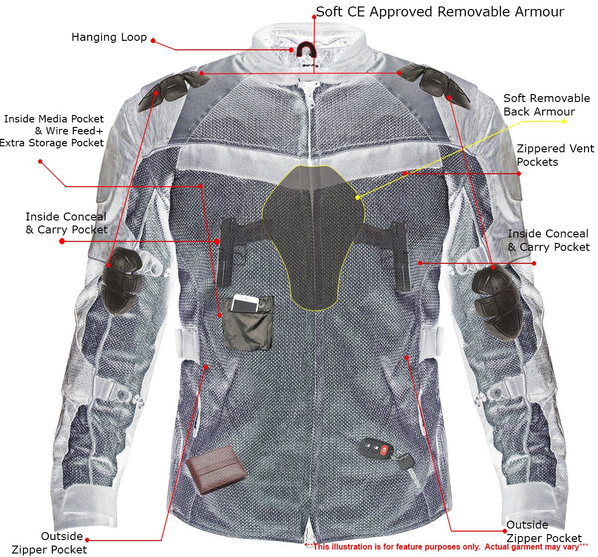 Xelement on sale mesh jacket