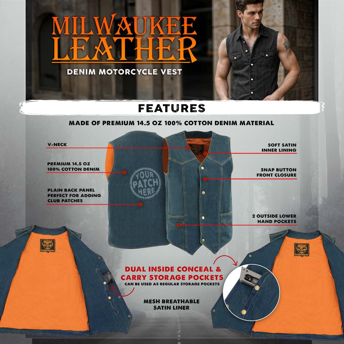 Top 10 Leather Motorcycle Vests for Men (2025 Picks)