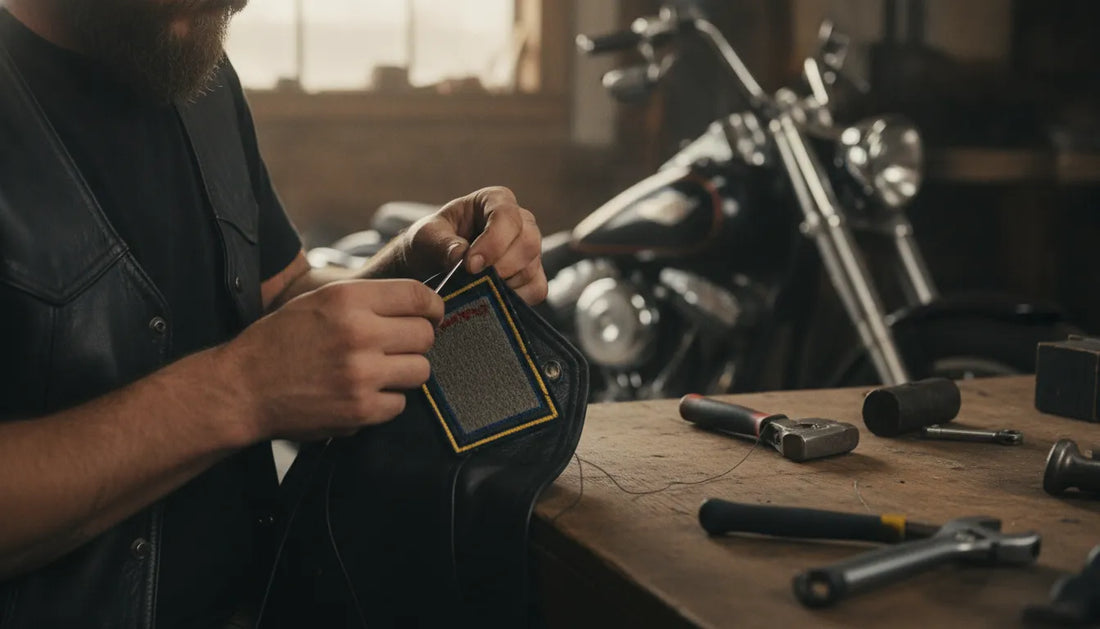 Sewing Patches onto Motorcycle Vest: What Holds Up