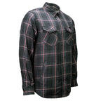MMCC Men's Deadwood Reversible Flannel Shirt - 100% Cotton Snap Front Plaid w/ Chest and Hand Pockets - MNG11805