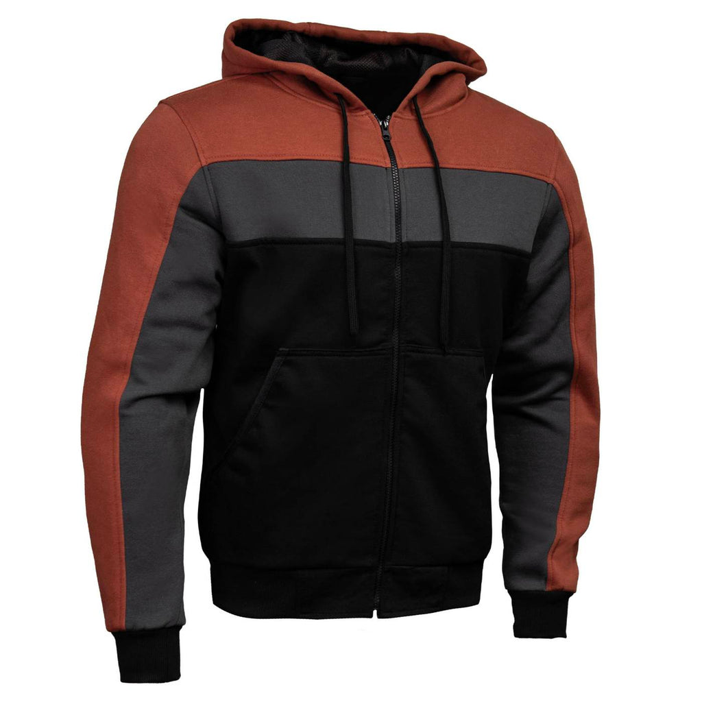 Milwaukee Leather Men's Streetguard Riding Hoodie - Aramid Reinforced with CE Shoulder and Elbow Armor