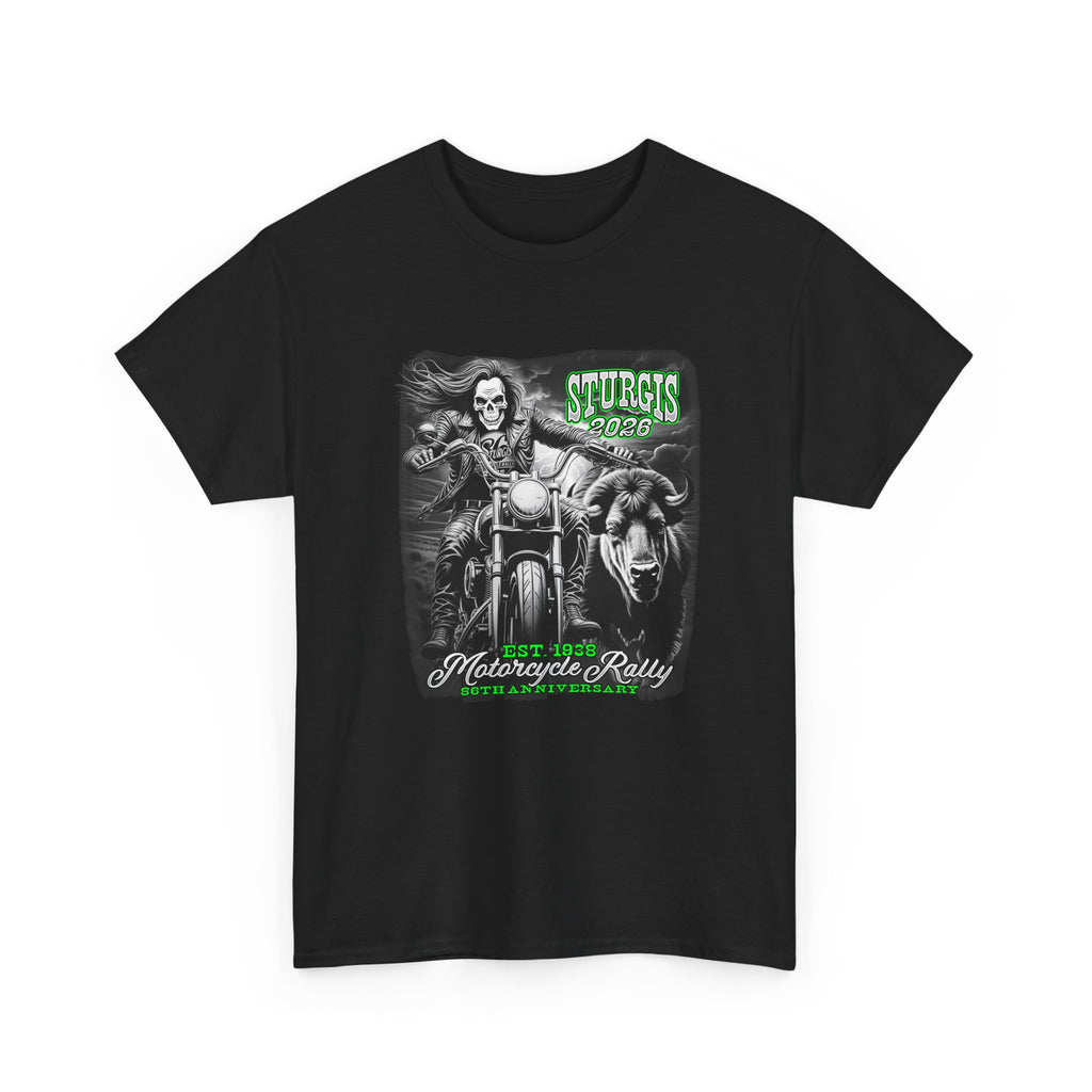2026 Sturgis Motorcycle Rally No.1 Skull Chaser Mens Black T-Shirt GMX