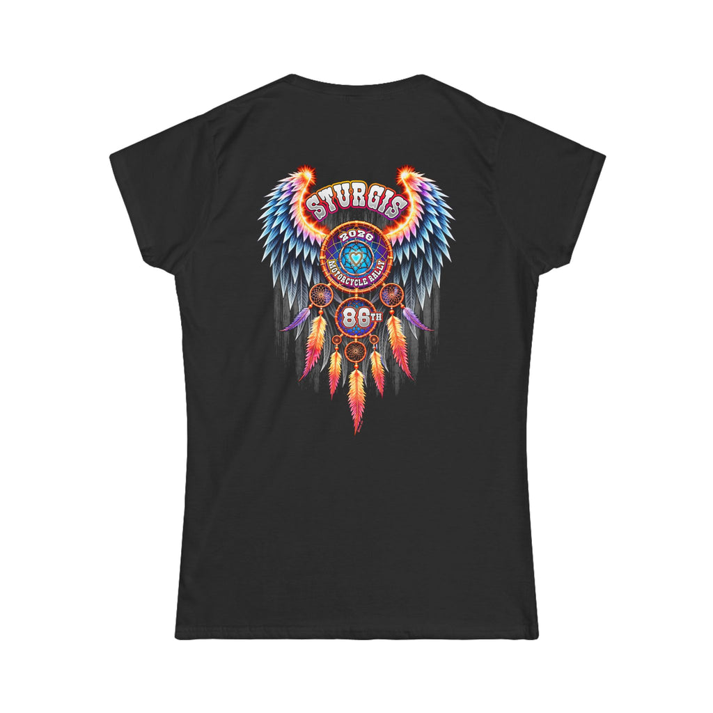 2026  Sturgis Motorcycle Rally  Dream Catcher Ladies Black T-Shirt GMX