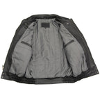 Milwaukee Leather LKM1704 Men's Classic Aviator Style Bomber Black Leather Fashion Coat Jacket