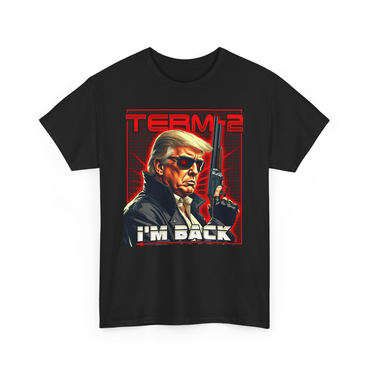 Hot Leathers Trump Term Two Men's Black T-shirt GMX