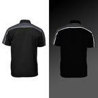 Milwaukee Motorcycle Clothing Co. Men’s Blk/Grey Mechanic Work Shirt – w / Reflective Strip, Rider‑Built MDM11601