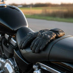 MMCC Men's Vader Racing Style Premium Leather Gauntlet Glove w/ i-Touch Technology - MMC70000