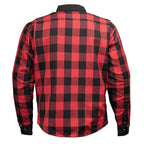 Milwaukee Leather Men’s "Splitline - Havoc" 2-Tone CE Armored Protective Flannel - Kevlar® Reinforced - MPM1671