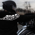 Milwaukee Leather Men's Bare Bones Black Reflective CE Armored Riding Hoodie, Shoulder and Elbow Armor - MPM1798