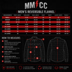 MMCC Men's Deadwood Reversible Flannel Shirt - 100% Cotton Snap Front Plaid w/ Chest and Hand Pockets - MNG11805