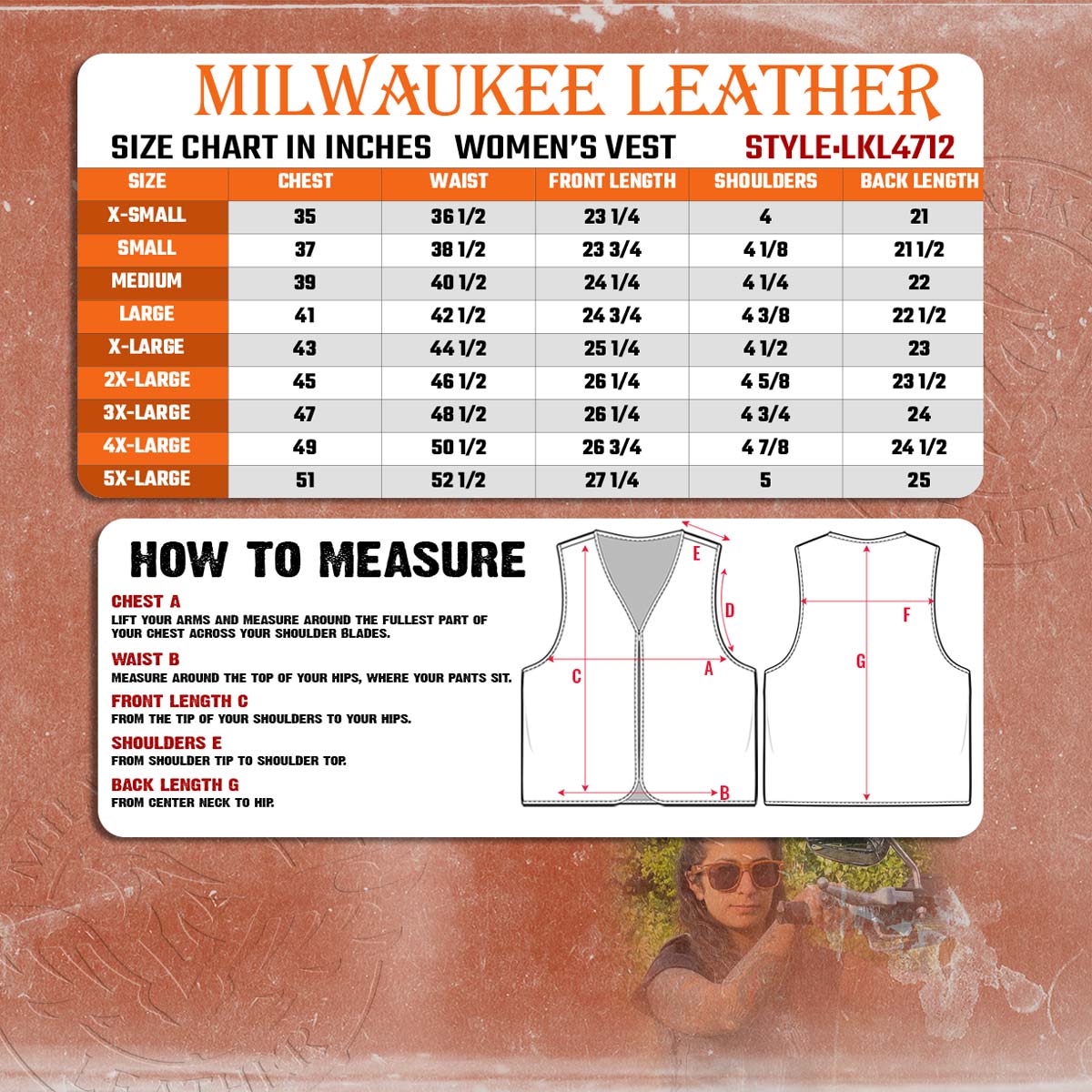 Milwaukee Leather Women's Tara Black Leather Motorcycle Rider 2-in-1 Convertible Hoodie Jacket Vest - LKL4712
