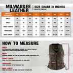 Milwaukee Leather Women's Bella Distressed Brown Leather Motorcycle Vest with Side Laces - LKL4719