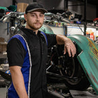 Milwaukee Motorcycle Clothing Co. Men’s Blk/Blue Mechanic Work Shirt – w / Reflective Strip, Rider‑Built MDM11609