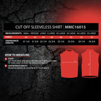 MMCC Men's Rustline Sleeveless Cut-Off Work Shirt - 100% Cotton, Dual Chest Pockets, Button Front