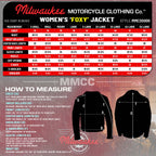 Milwaukee Motorcycle Clothing Co. Women's Foxy Scooter Style Black Premium Leather Jacket w/ Mandarin Collar MMC20000
