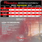 Milwaukee Motorcycle Clothing Co. Men's Quick-Draw Stylesh Premium Black Leather MC Biker Vest MMC30001