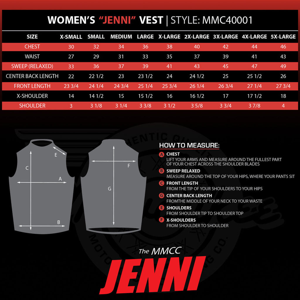 Milwaukee Motorcycle Clothing Co. Women's Jenni Black Premium Leather V-Neck Side Lace Vest MMC40001
