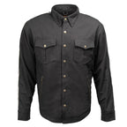 Milwaukee Leather Men’s Splitline Tundra 2-Tone CE Armored Protective Flannel - Kevlar® Reinforced - MPM1673