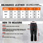 Milwaukee Leather MPM5729 Men's Black Tri-Tex Fabric Motorcycle Rider Pants w/ CE Armor Protection