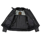 Milwaukee Leather LKL27007 Women's Premium Black Motorcycle Riders Leather Jacket w/ Zip-Out Liner