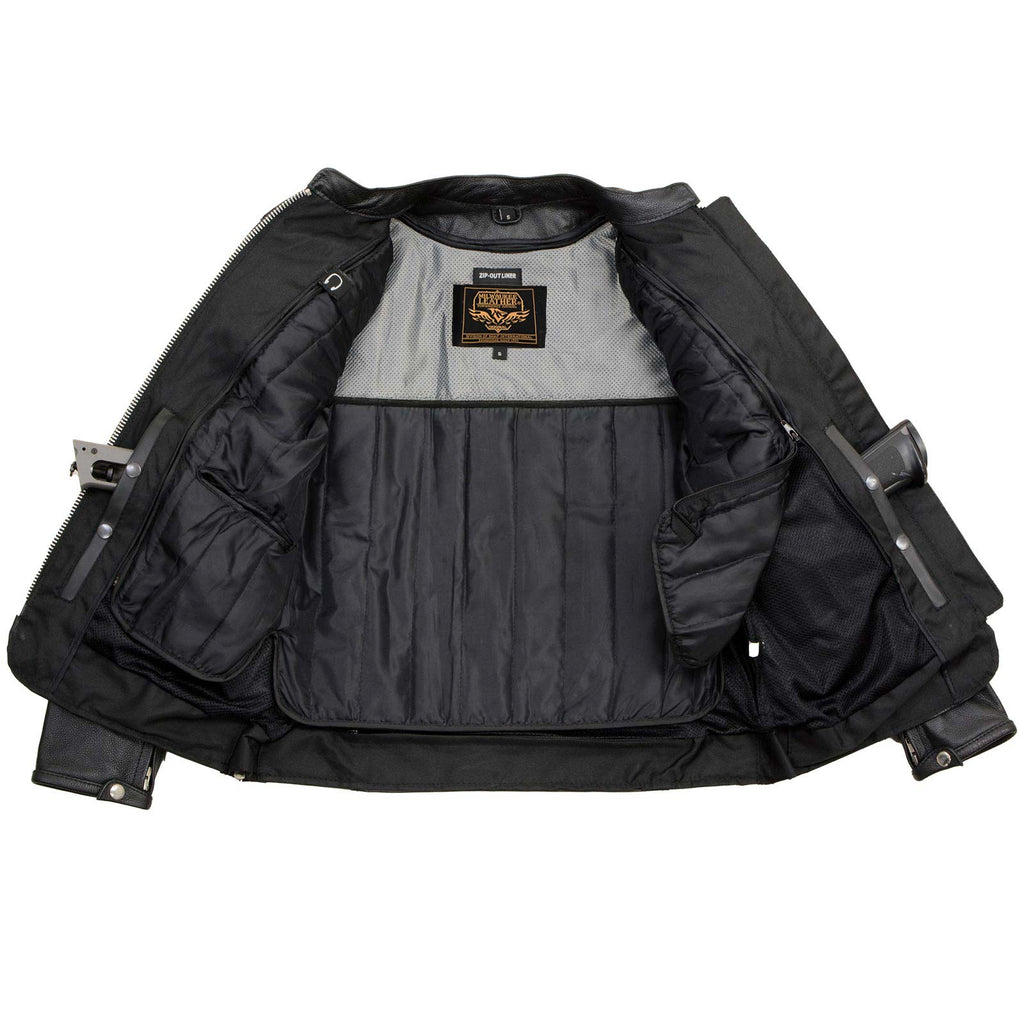Milwaukee Leather LKL27008 Women's Premium Black Leather Motorcycle Rider Jacket with CE Armor Protection