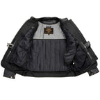 Milwaukee Leather LKL27008 Women's Premium Black Leather Motorcycle Rider Jacket with CE Armor Protection