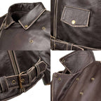 Milwaukee Leather Men's Live to Ride Classic Premium Leather CE Armored Motorcycle Jacket - Side Lace - LKM1707