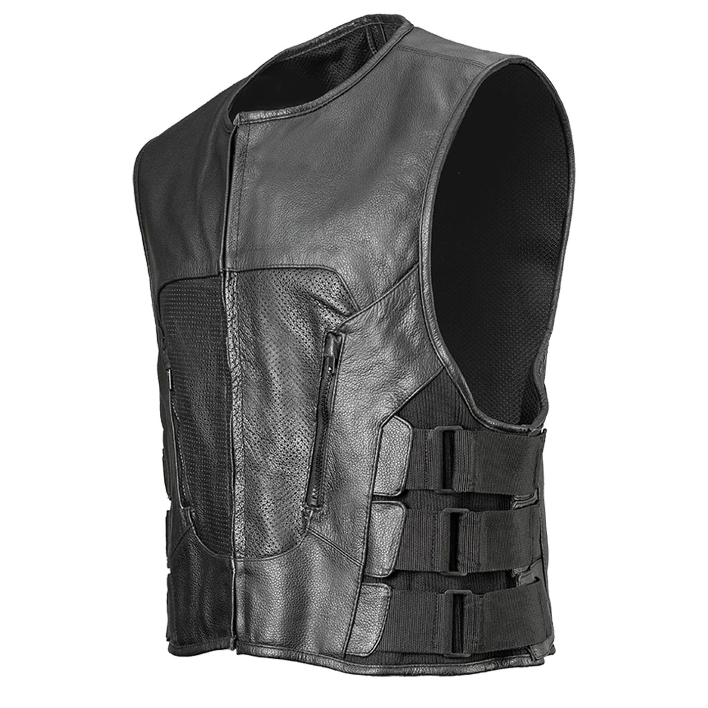 Milwaukee Leather LKM3786 Men's Swat Style Black Leather